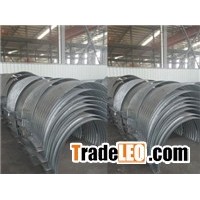 Connecting band for corrugated steel pipe