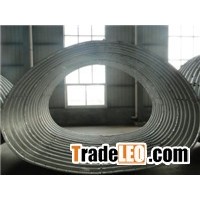 Corrugated steel arch pipe