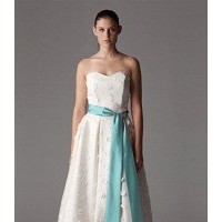 A-line Sweetheart Floor-length Stain Tulle Wedding Dress