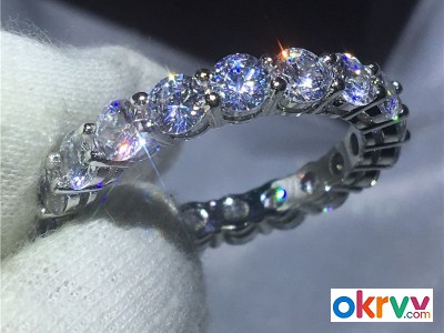 Choucong Top Selling Never Fade Sparkling Luxury Jewelry 925 Sterling Silver Princess Cut White Topa图2