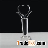 222K9 Blank Glass Heart Award For Laser Engraving