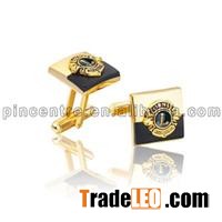222Custom Lion Club Enamel Cufflinks