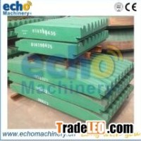 mining machinery parts Metso fixed and movable jaw plat
