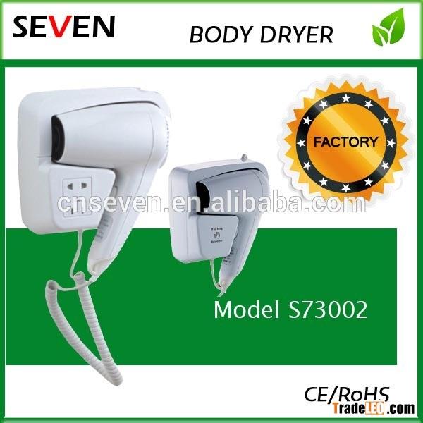 Hotel bathroom wall mounting 1200W hair dryer with 110V