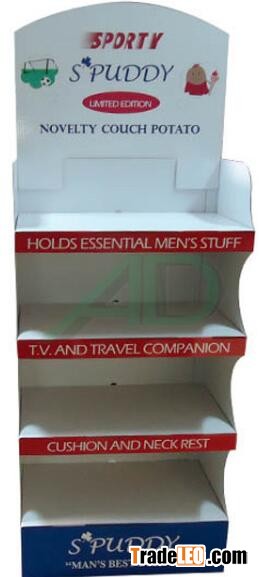Cardboard Corrugate OEM ODM custom floor display rack