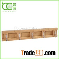 Eco-friendly High Quality Bamboo Stainless Steel Towel Rack