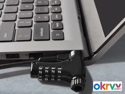 Universal Laptop Security Locks, Laptop Locking Cable with Combination,6.6ft Steel Anti-Theft Comput图3