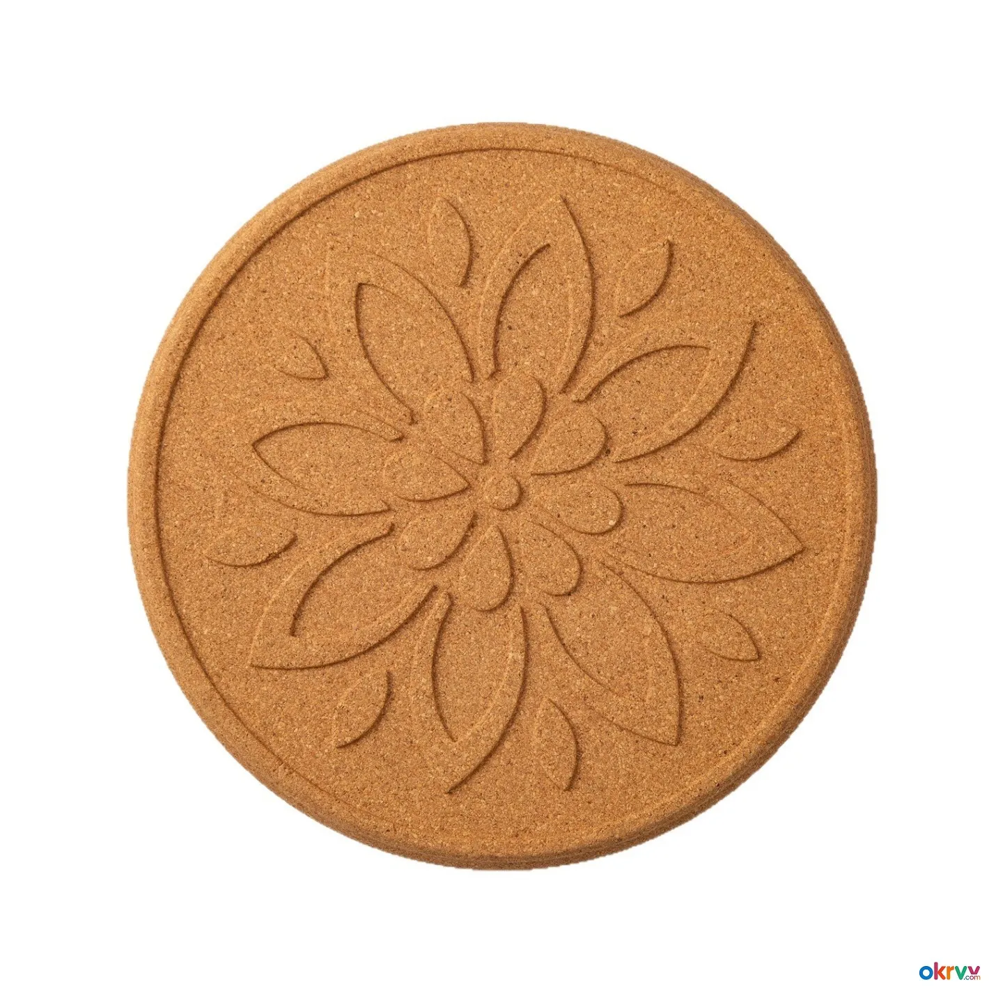 Environmentally Friendly Embossed Cork Coasters Heat-resistant, Slip-resistant Heat-insulating