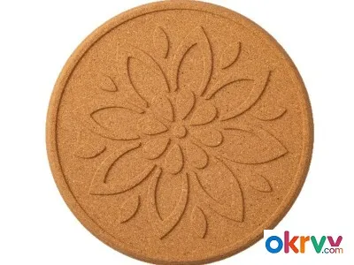 Environmentally Friendly Embossed Cork Coasters Heat-resistant, Slip-resistant Heat-insulating图2