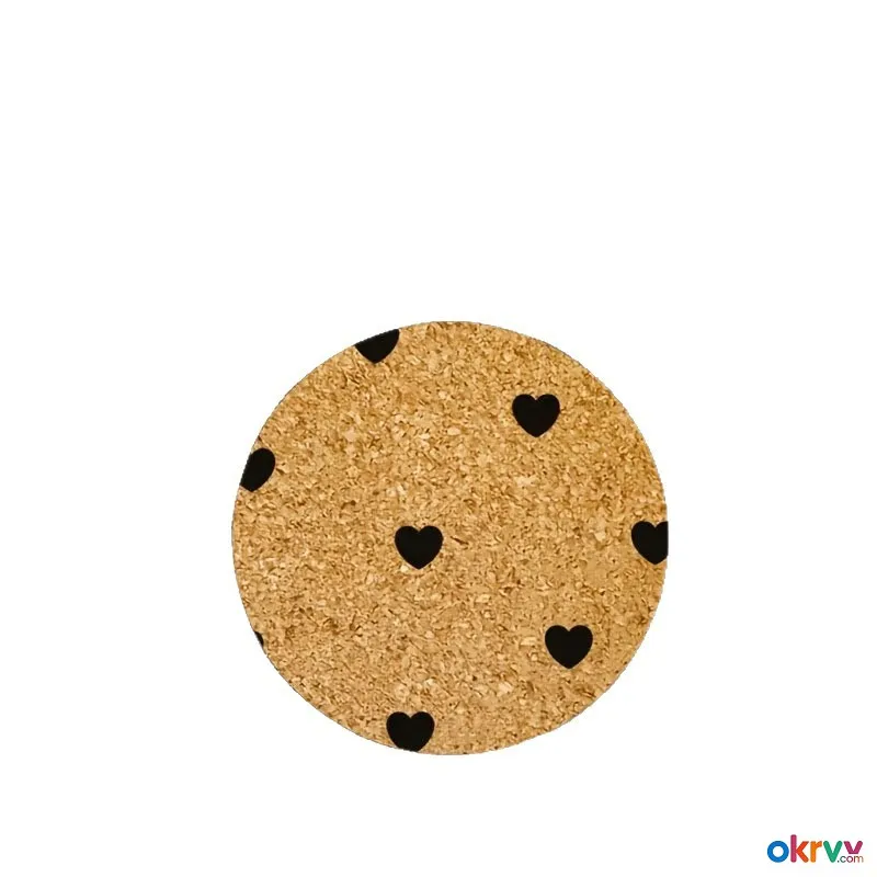 3x100 MM Cork Coaster Home Gift Anti-Scald and Heat-Resistant Cup Pad