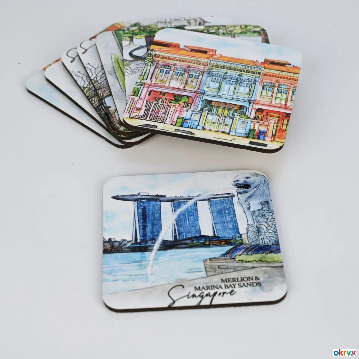 Thermal Transfer Cork Coasters To Insulate And Prevent Scalding Water Coasters Can Be Customized