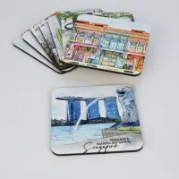 Thermal Transfer Cork Coasters To Insulate And Prevent Scalding Water Coasters Can Be Customized