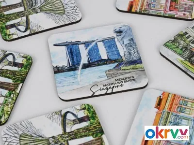 Thermal Transfer Cork Coasters To Insulate And Prevent Scalding Water Coasters Can Be Customized图2