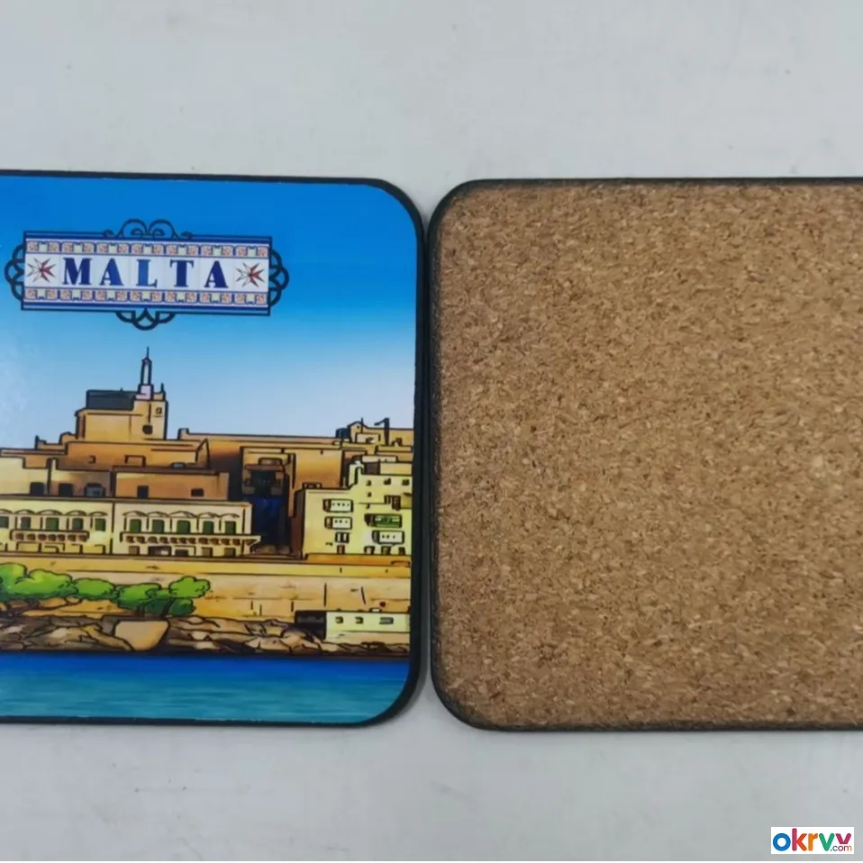 Thermal Transfer Cork Coasters To Insulate And Prevent Scalding Water Coasters Can Be Customized