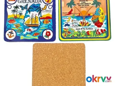 Thermal Transfer Cork Coasters To Insulate And Prevent Scalding Water Coasters Can Be Customized图5