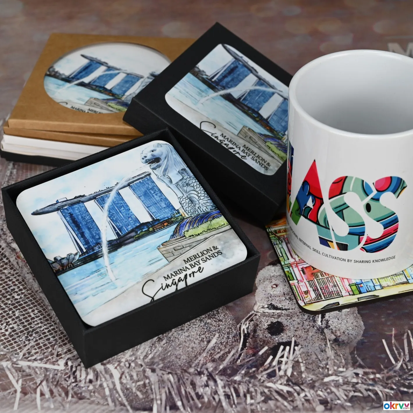Thermal Transfer Cork Coasters To Insulate And Prevent Scalding Water Coasters Can Be Customized