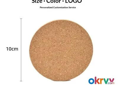 Hotel Restaurant Home Composite‑Cork Coasters Custom UV Printing图3