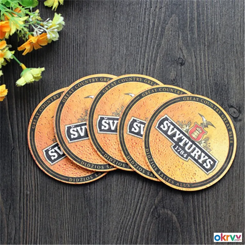 Hotel Restaurant Home Composite‑Cork Coasters Custom UV Printing