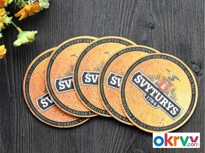 Hotel Restaurant Home Composite‑Cork Coasters Custom UV Printing图4