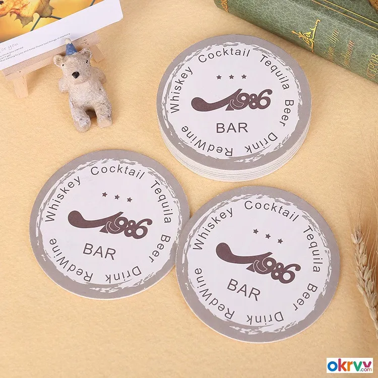 Hotel Restaurant Home Composite‑Cork Coasters Custom UV Printing