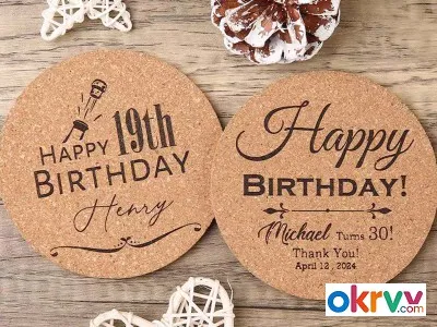 Nordic Style Cork Coaster Wedding Coaster Guest Gift Souvenir Holiday Decoration Insulation Pad图2