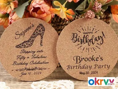 Nordic Style Cork Coaster Wedding Coaster Guest Gift Souvenir Holiday Decoration Insulation Pad图3