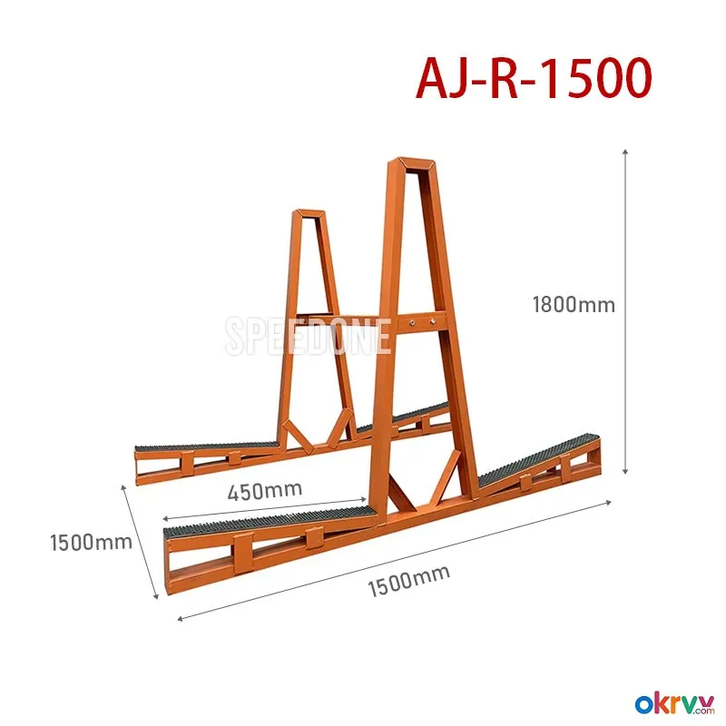 Hot Sale Speedone Vertical Steel Frame Painted Granite Slab for Glass Storage Display in Warehouse w