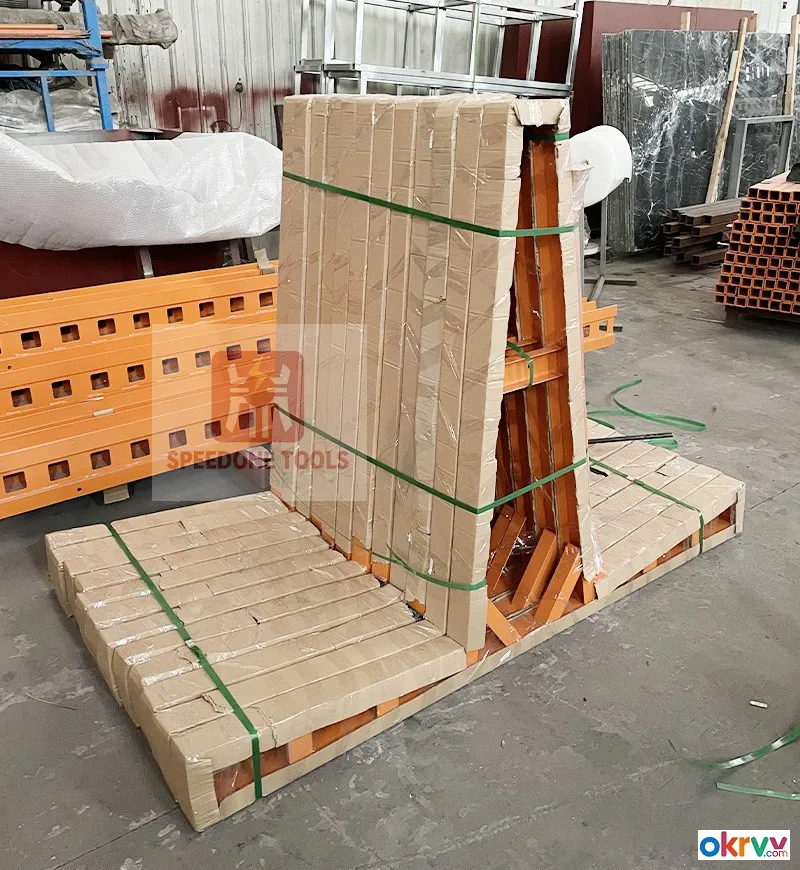 Hot Sale Speedone Vertical Steel Frame Painted Granite Slab for Glass Storage Display in Warehouse w