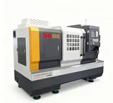 Sk50s Manual 3-Jaw Chuck with Horizontal 4-Station Electric Knife Holder CNC Lathe Machine