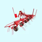 Hay Rake Tedder, Fmworld 9L365 Rotary Rake, 4-Wheel Tractor Implement