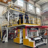 ABC Three Layer Co-Extrusion Blown Film Machine Composite Food Fresh Packaging Film Extruder