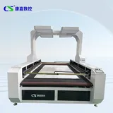 High Output Dual Beam Double Head Laser Cutting Machine with Big CCD Visual Camera Industrial L...
