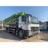 Construction Machinery Concrete Equipment Concrete Placing Used Truck Mounted Concrete Pump Boo...