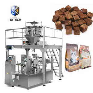 Kl-210 Fully Automatic Food Stand up Pouch Freeze-Dried Nuggets Pork Dog Food Form Fill Seal Wr...