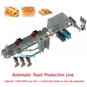 Full Automatic Industrial Bakery Bread Machine Food Processing Equipment Price for Loaf Toast R...