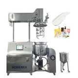 Hone Food Grade SUS316L Lip Gloss Making Machine/ Heating Mixing High Speed Homogenizing Emulsi...