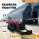80HP 90HP 100HP 120HP Agricultural Cultivator Multifunctional Mini Crawler AG Tractor with Rota...