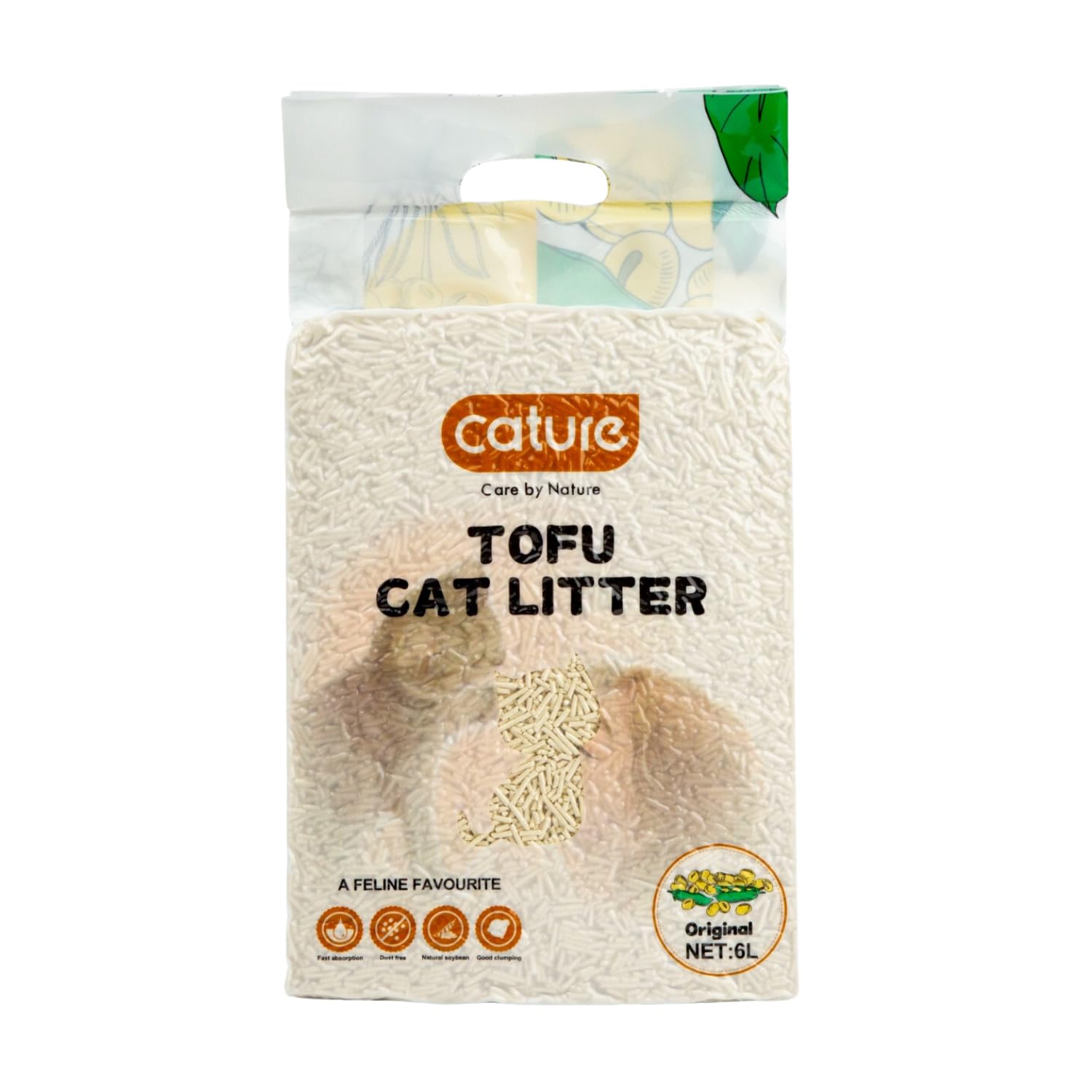 Premium Tofu Cat Litter 6L Natural Plant Flushable Deodorizing