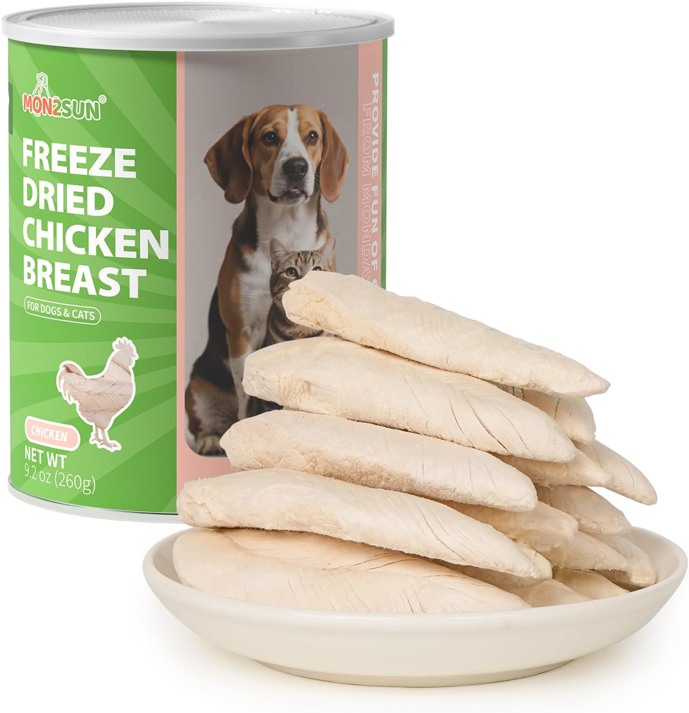 Freeze Dried Chicken Breast Pet Treats High Protein Dog Cat Snacks