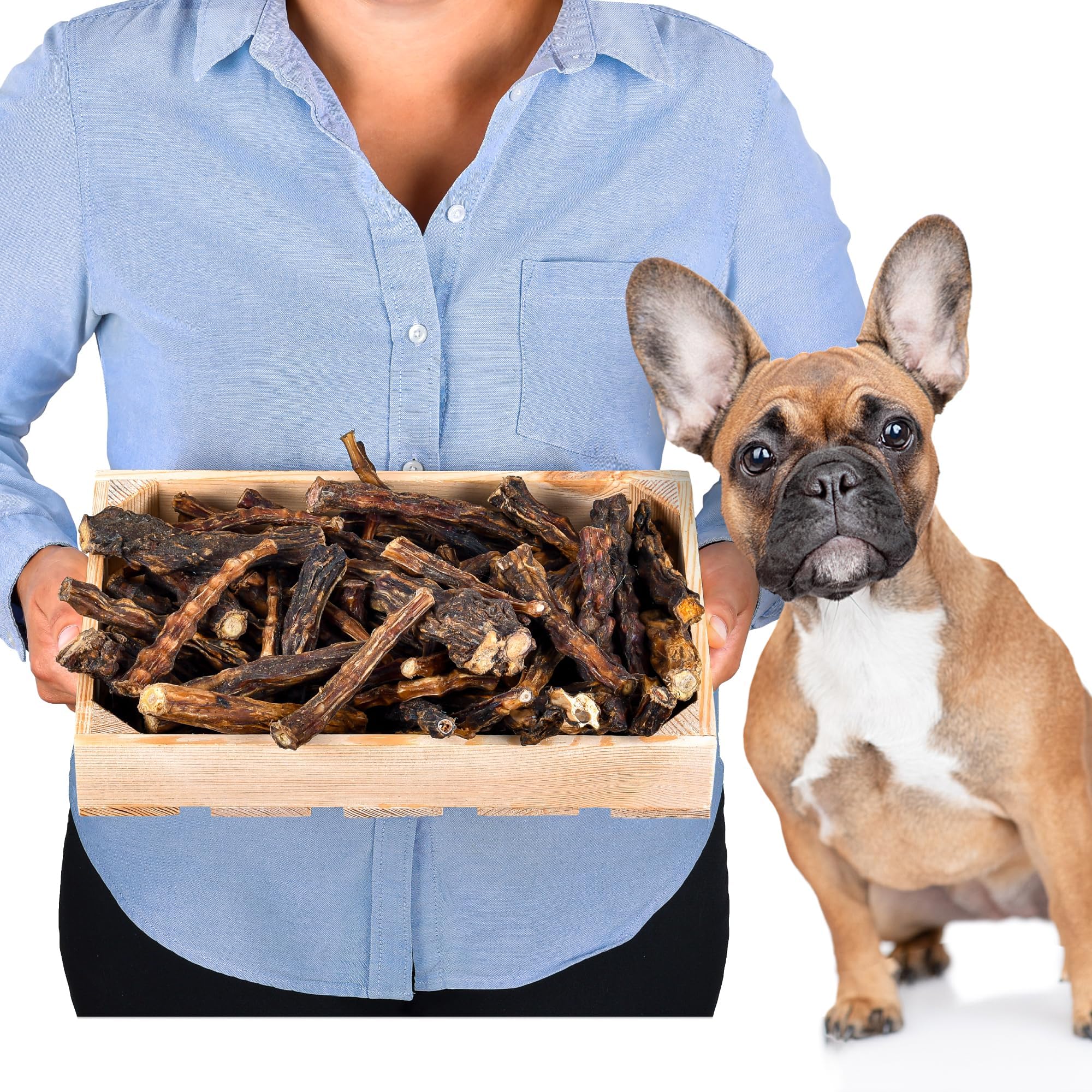 Air Dried Dog Chews Dental Treats Natural Beef Hide Long Lasting