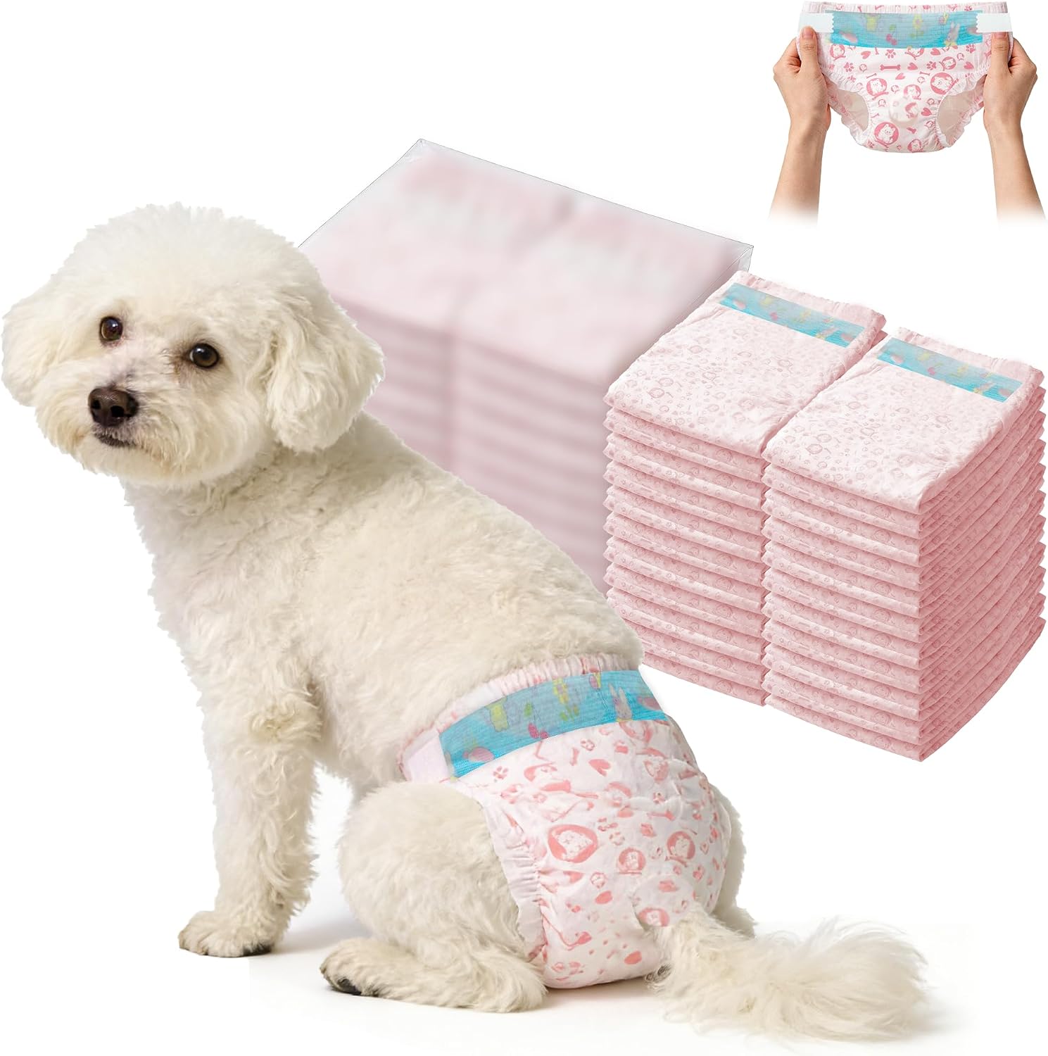 Disposable Pet Diapers Female Dog Diapers Super Absorbent Leak Proof