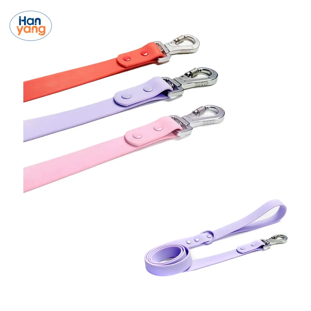 Waterproof PVC Dog Leash Custom Color Durable Pet Leash Easy Clean