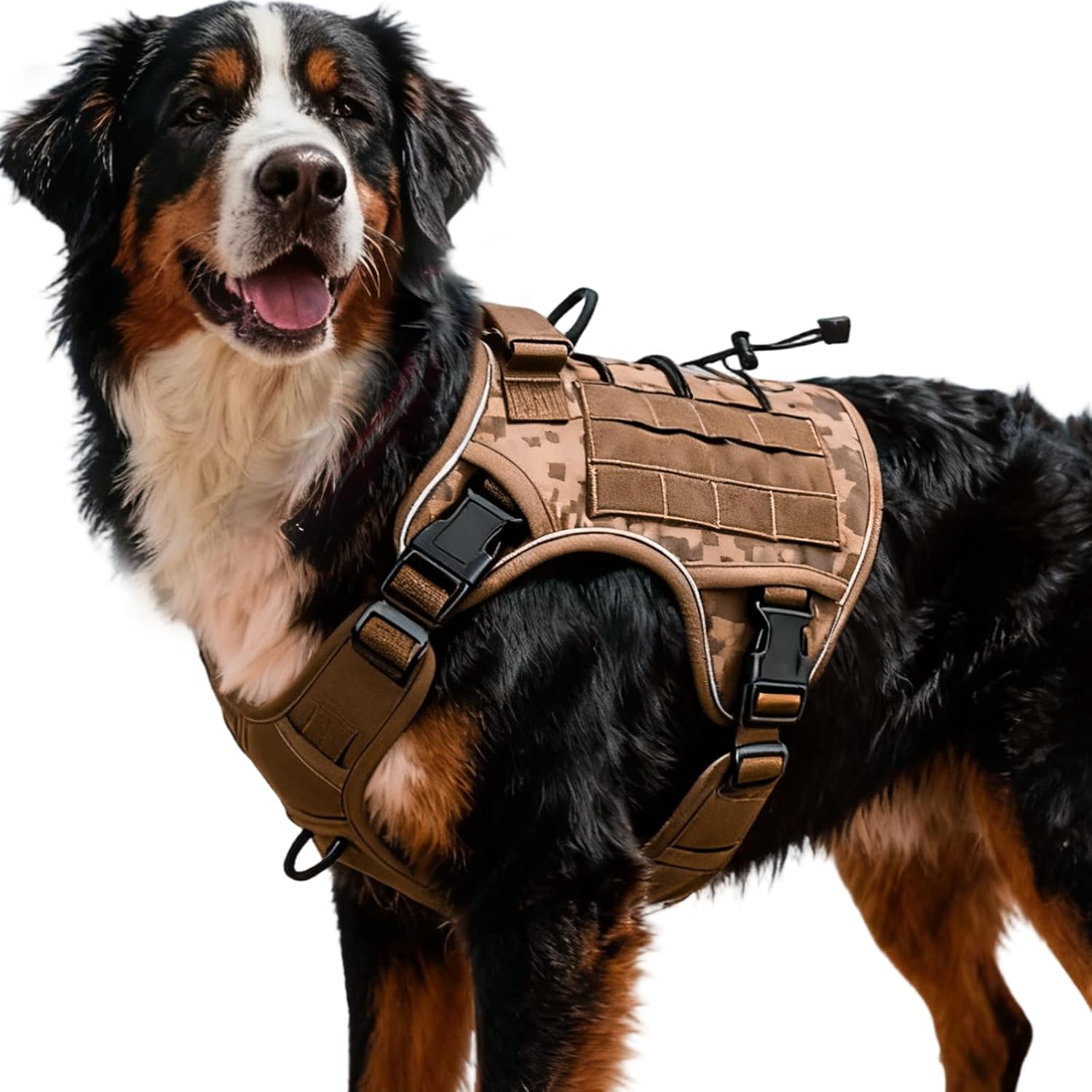 Tactical Dog Harness Military Working Dog Vest with Molle System