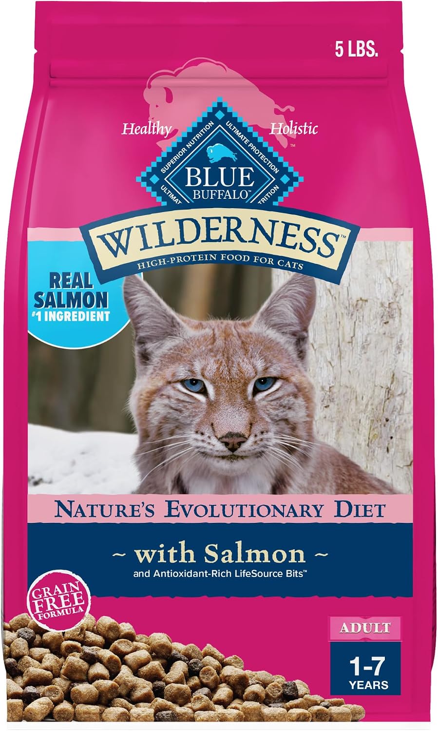 Grain Free Cat Food Dry Kitten Adult High Protein Salmon Recipe
