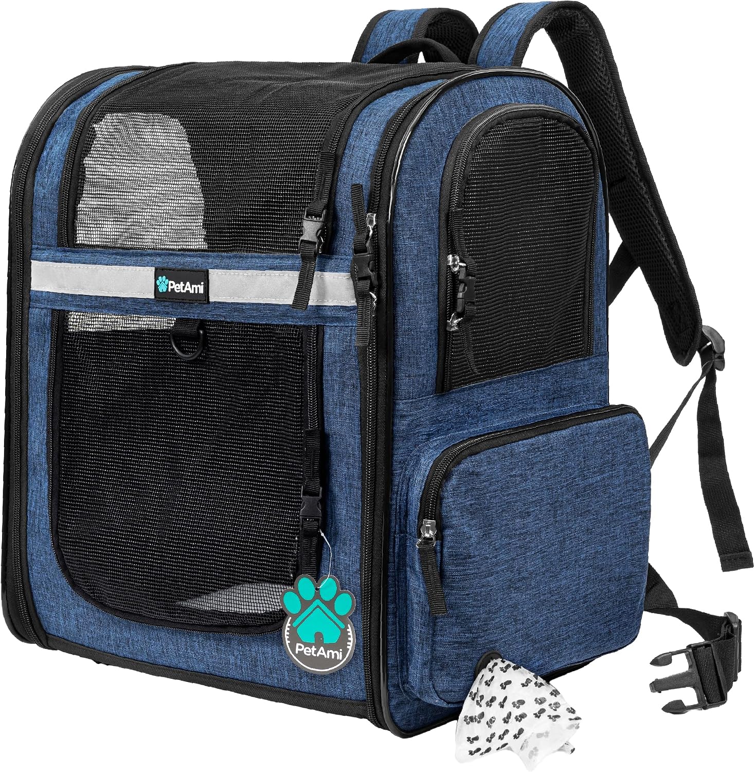 Pet Carrier Backpack Airline Approved Ventilated Cat Dog Travel Bag