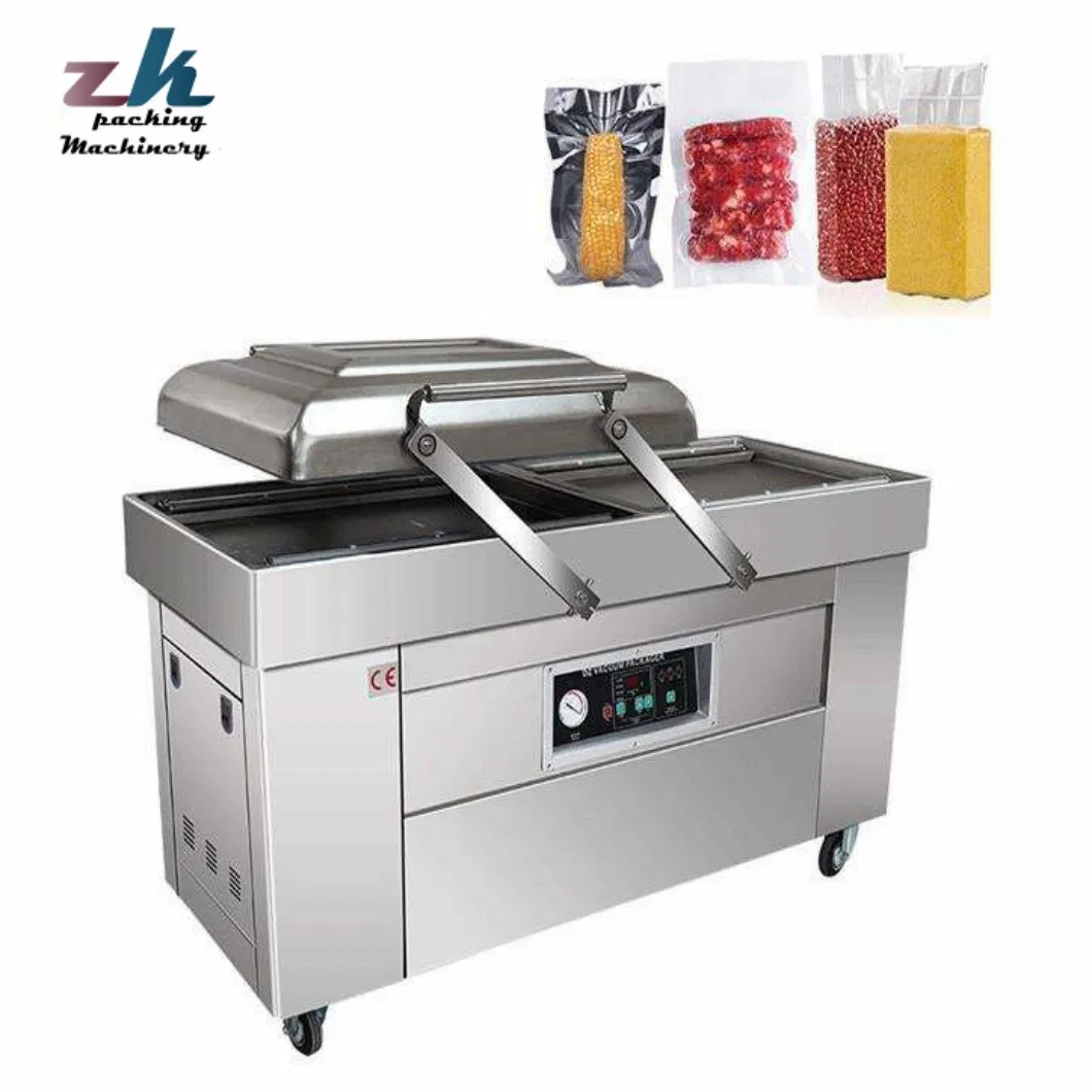 Double Chamber Vacuum Packaging Machine Industrial Food Sealer 600mm