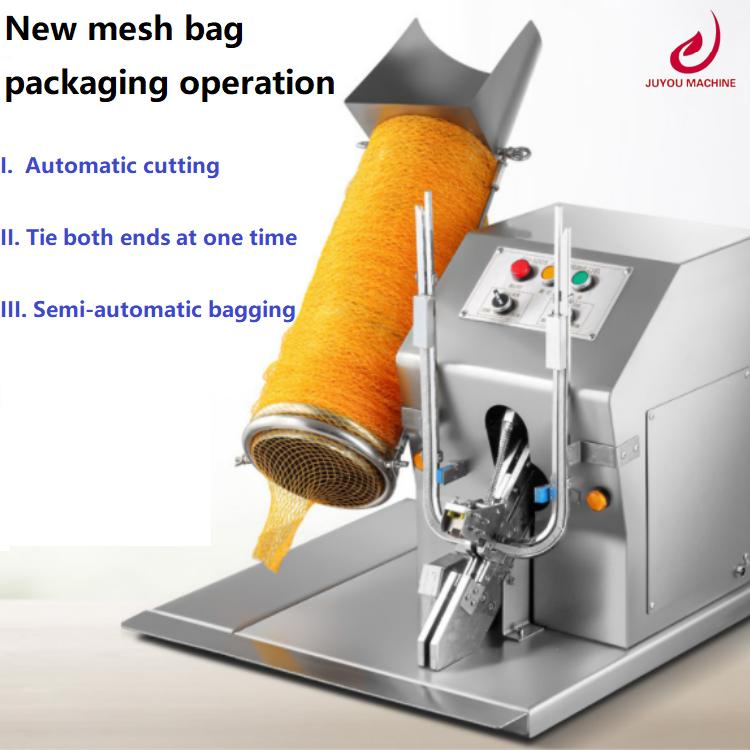 Net Bag Packaging Machine Automatic Mesh Bag Clipping Machine for Vegetables Fruits