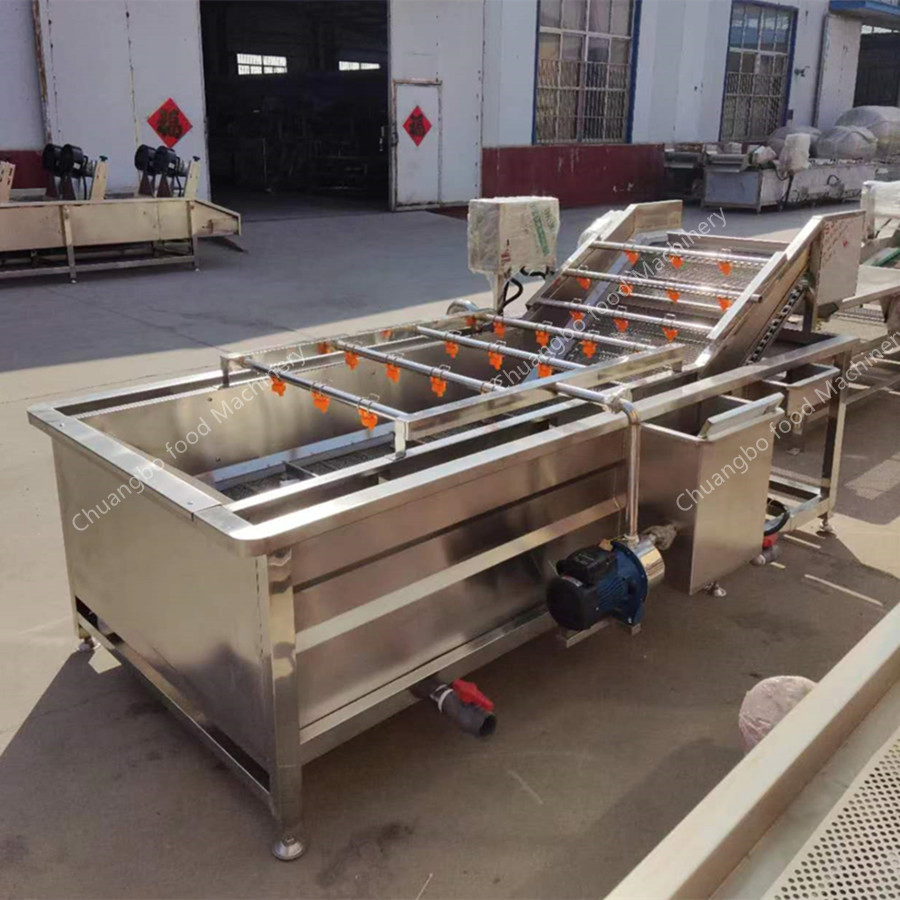 Industrial Vegetable Washing Machine Bubble Cleaning Machine for Food Processing