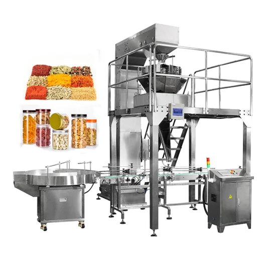 Food Packaging Line Complete Solution with Weighing Filling Sealing Coding