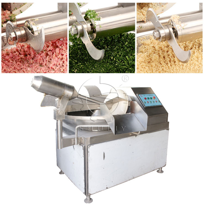 Meat Bowl Cutter Chopper Machine for Sausage Meatball Food Processing